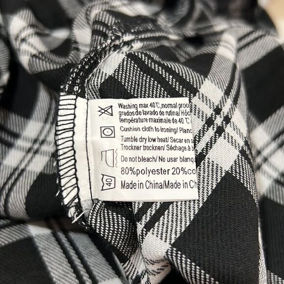 Hotouch black and white plaid flannel shirt size xl - Picture 12 of 13
